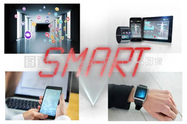 智能設(shè)備拼貼 計算機(jī)構(gòu)建下的數(shù)字馬賽克